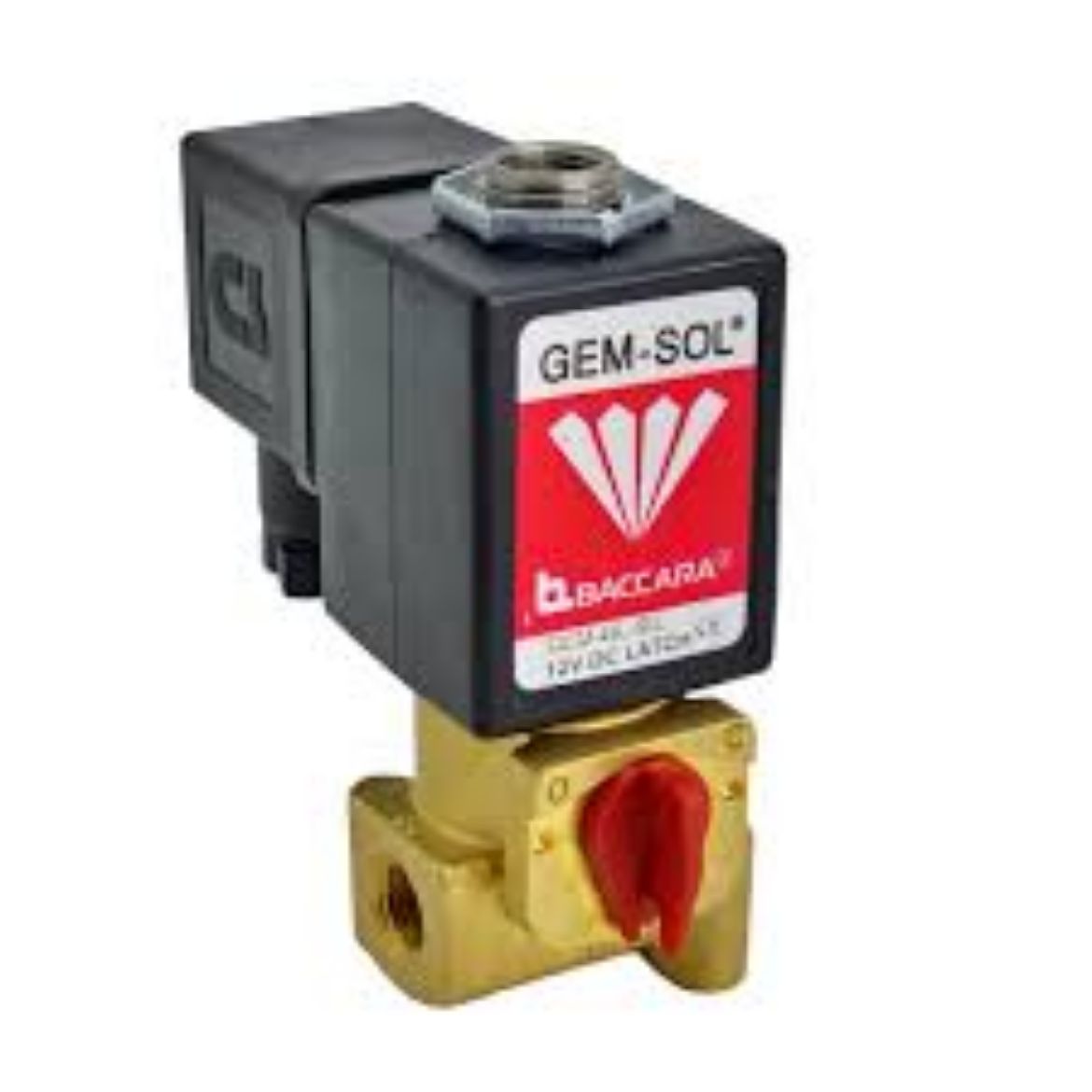 Picture of GEMSOL 3 WAY 24VDC SOLENOID WITH BRASS BASE N/O